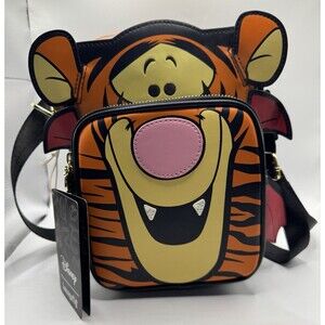 LOUNGEFLY Disney Winnie the Pooh Vampire Tigger Cosplay Passport Bag NEW